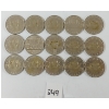LOT OF 15 - CDN DOLLAR COINS - INCL 1969 & 1986
