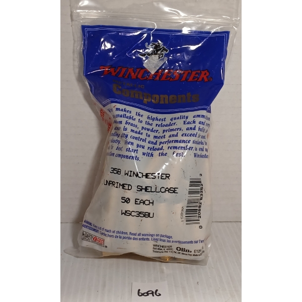 BRASS: 50X WINCHESTER .358 WIN - UNPRIMED - SEALED