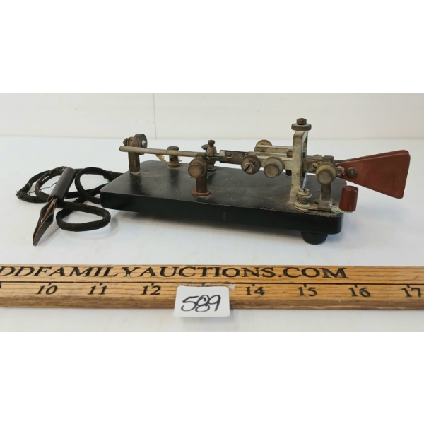 1952 VIBROPLEX LIGHTNING BUG SEMI-AUTO TELEGRAPH KEY