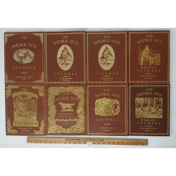 LOT OF 8 - "THE DOUBLE GUN JOURNAL" 1991 VOL. 2 ISSUE 4 - 2010 VOL.21 ISSUE 4