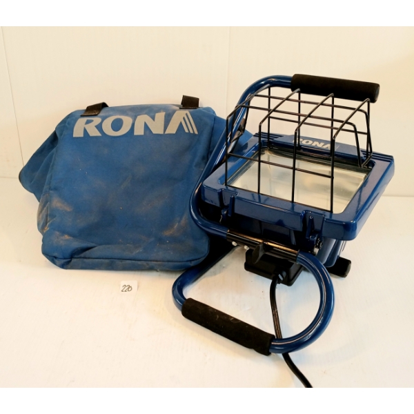 RONA WORK LIGHT W/ CARRIER BAG