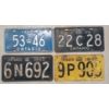 Image 1 : LOT OF 4 - 1939-1969 ONTARIO LICENCE PLATES 