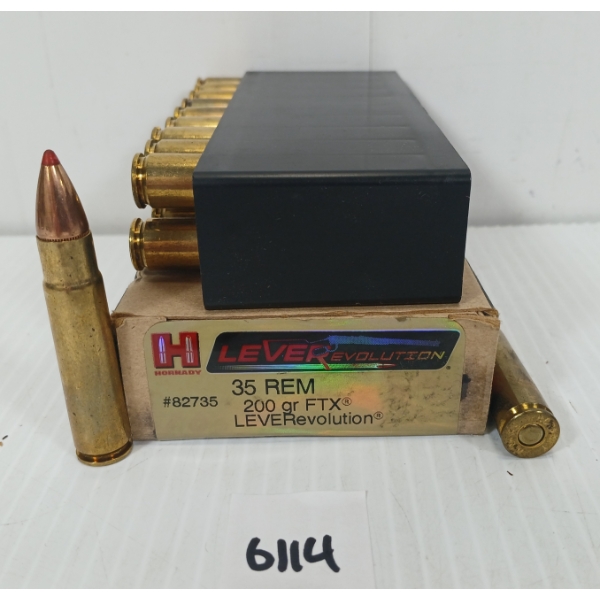 AMMO: 20X HORNADY LEVEREVOLUTION .35 REM - 200GR - FTX
