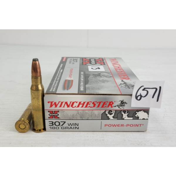 AMMO: 20X WINCHESTER .307WIN - 180GR
