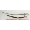 Image 1 : ARABIC SHAMSHIR SWORD W/ LEATHER SCABBARD