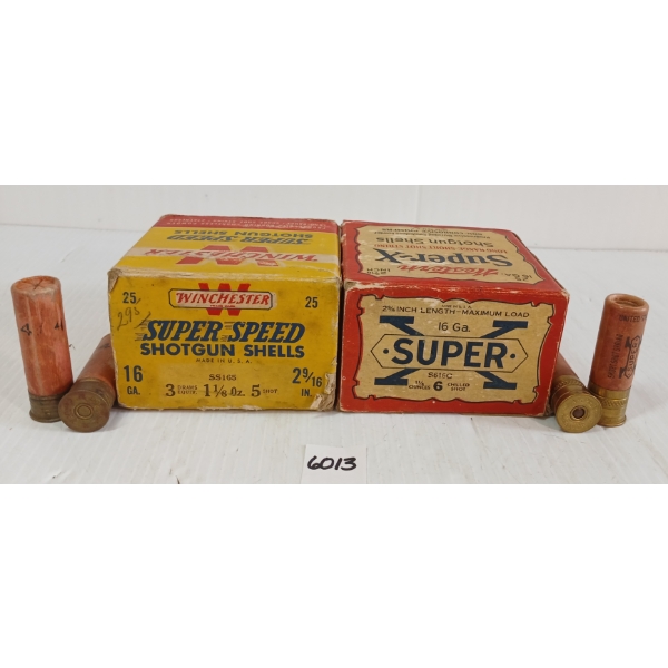 AMMO: 50X WINCHESTER SUPER X & WESTERN 16GA - 2 9/16IN - #6 & 6C SHOT