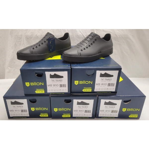 LOT OF 5 - BIION SHOES - FT THE TRAINERS BLACK MAGIC STYLE