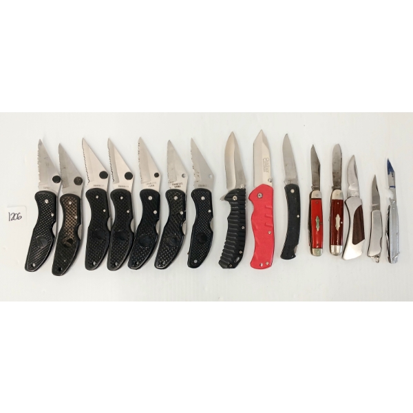 LOT OF 15 - FOLDING KNIVES & MULTI-TOOLS