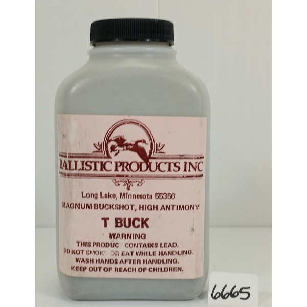 LEAD SHOT: BALLISTICS PRODUCTS INC. T BUCK - MAGNUM BUCKSHOT