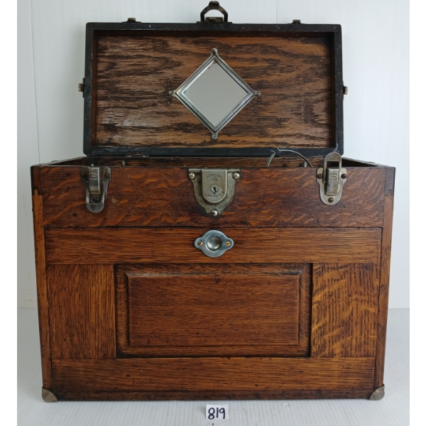 TIGER OAK TAP & DIE MACHINIST CHEST W/ ACCESSORIES