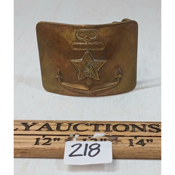 SOVIET RUSSIAN NAVY BRASS BELT BUCKLE