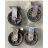 LOT OF 4 - WHEELS ON CASTERS