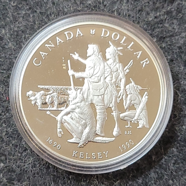 1990 RCM SILVER DOLLAR COIN