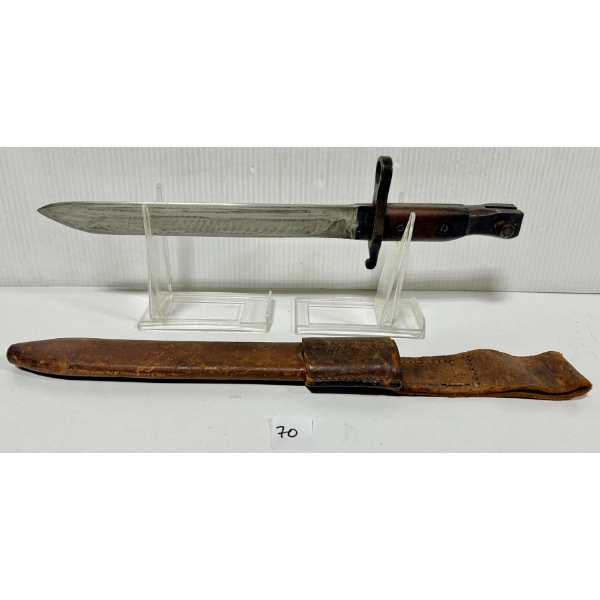 ROSS RIFLE PAT 1907 BAYONET WITH SCABBARD