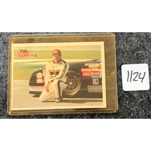 RACING CHAMPIONS DALE EARNHARDT CARD - FACSMILE AUTOGRAPH