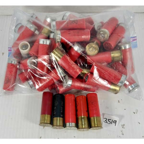AMMO: APROX 60X MIXED 12 GA 2-3/4IN LEAD & STEEL & SLUGS 