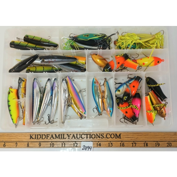 QTY OF LURES W/ CASE