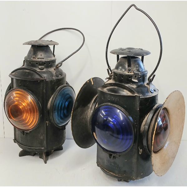 LOT OF 2 - H.L.P. RAILWAY LANTERNS