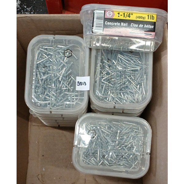 QTY OF 1 1/4IN CONCRETE NAILS