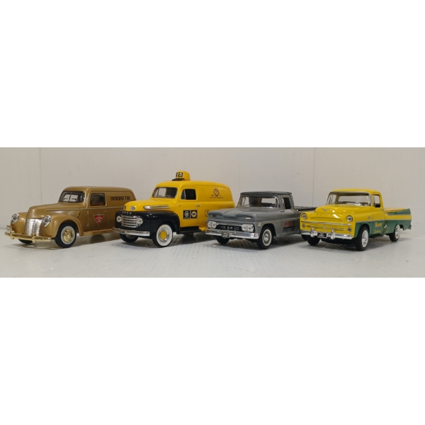 LOT OF 4 - GOLDEN WHEEL / LIBERTY CLASSICS DIECAST MODELS - BEAVER LUMBER, DELTA, NAPA, ETC
