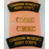 Image 3 : LOT OF 5 - WWII CDN WOMEN'S ARMY CORPS. CAP & INSIGNIA