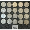 Image 2 : LOT OF 20 - 1968 CDN 25 CENT COINS
