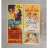 LOT OF 2 - 1951 LONE STAR & 1952 THE STOOGE MOVIE POSTERS