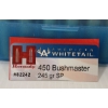 Image 2 : AMMO: 50X HORNADY AMERICAN WHITETAIL .450 BUSHMASTER - 145GR - SP - FACTORY LOADS