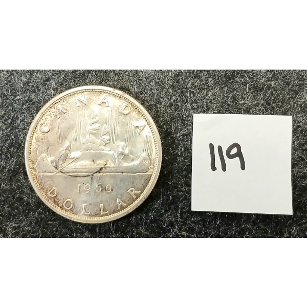1960 CDN SILVER DOLLAR - VOYAGEUR