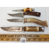 Image 1 : LOT OF 4 - OLD-TIMER & ANTLER HANDLE HUNTING KNIVES