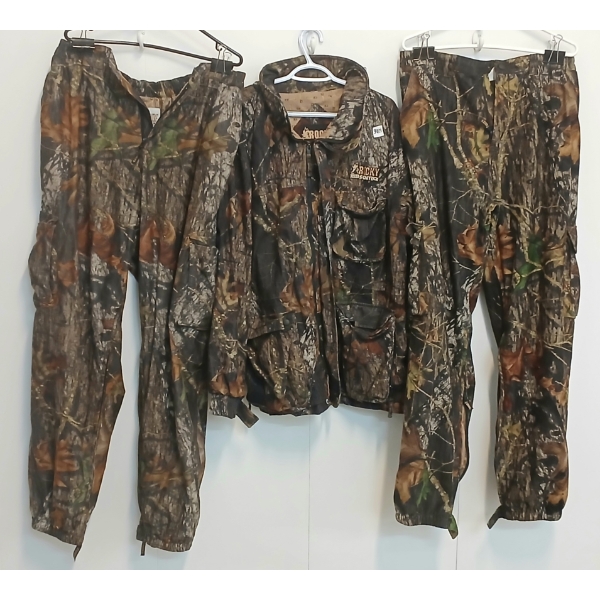 LOT OF 3 - ROCKY CAMO JACKET & PANTS