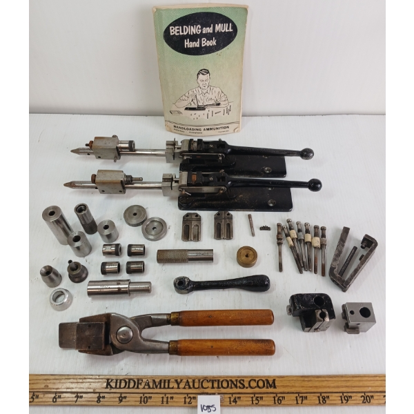 JOB LOT - BELDING & MULL HAND BOOK & RELOADING TOOLS - INCL BULLET MOULD 311150