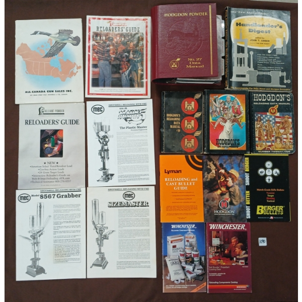 JOB LOT - RELOADING MANUALS & GUN GUIDES