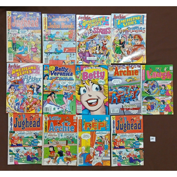 LOT OF 13 - ARCHIE SERIES COMICS & GRAPHIC NOVELS - INCL LITTLE ARCHIE, JUGHEAD, AMERICANA, ETC