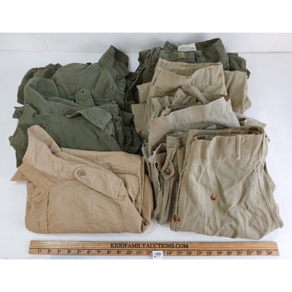 JOB LOT - CDN & BRIT FIELD WEAR - INCL JACKETS, PANTS & SHORTS