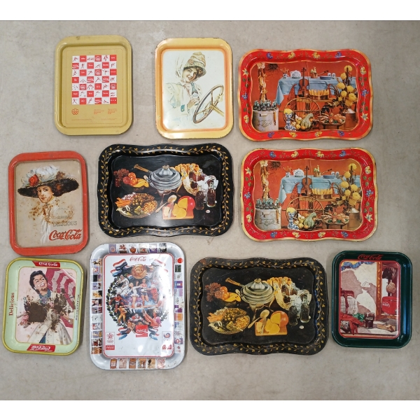 LOT OF 10 - COCA-COLA TRAYS