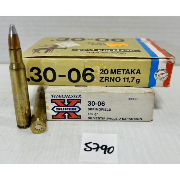 AMMO: 40X PPU & WIN .30-06 SPRG - 180 GR SP