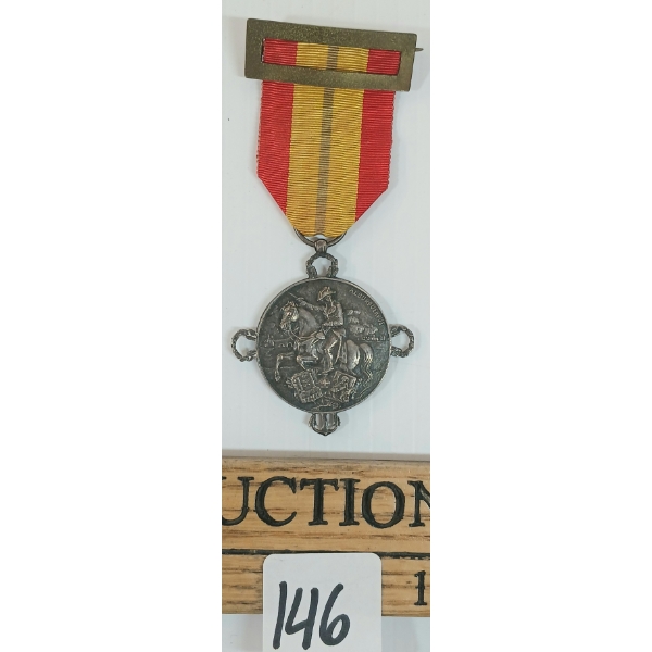 SPANISH CADIZ CONSTITUTION CENTENARY SILVER MEDAL