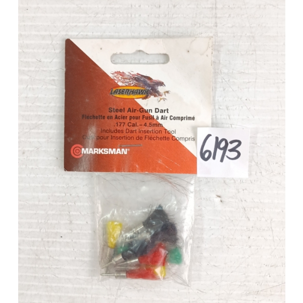DARTS: 10X LASERHAWK .177CAL STEEL AIR-GUN DARTS