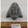 Image 3 : FISH W/ HUMAN FACE FIGURE - SIGNED - STONE