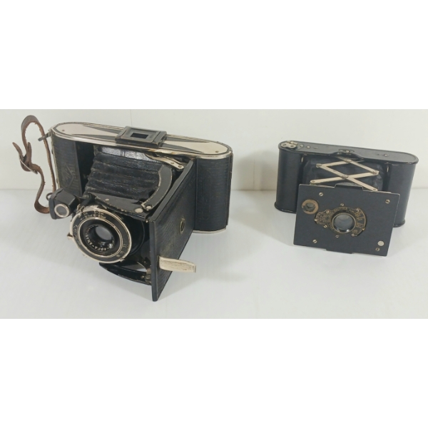 LOT OF 2 - KODAK NO. A-137 & AGFA CAMERAS W/ CASES