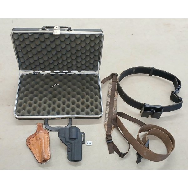 JOB LOT - HARD CASE & ASSORTED BELTS & HOLSTERS