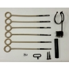 Image 1 : LOT OF 11 - PISTOL CLEANING RODS, ENFIELD PARTS & OILER