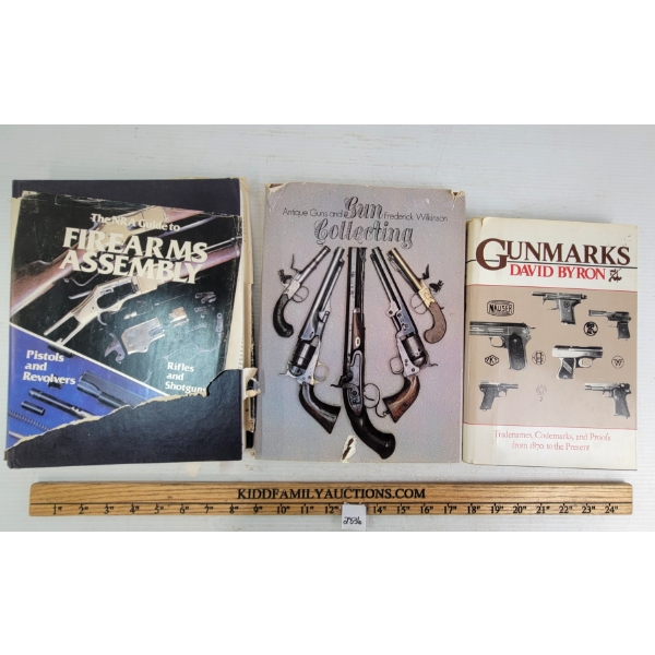 LOT OF 3 - "GUNMARKS", "FIREARMS ASSEMBLY" & "ANTIQUES GUNS & GUN COLLECTING"