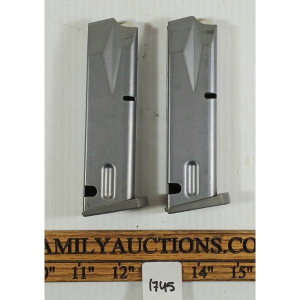 LOT OF 2 - BERETTA M92 / M9 MAGAZINES - PAL REQ.