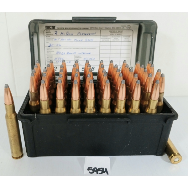 AMMO: 50X MIXED .30-06 SPRG - 180GR - INTERLOK - RELOADS