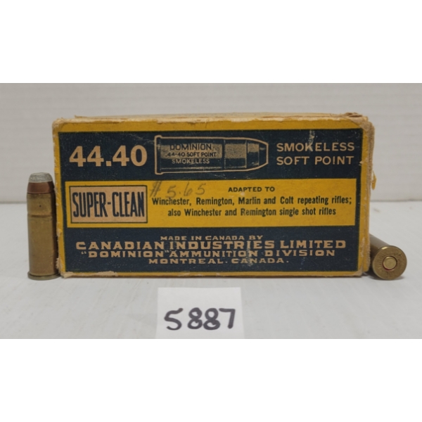 AMMO: 50X DOMINION .44-40 200 GR. SP - CF