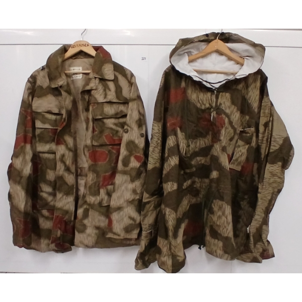 LOT OF 2 - RAIN CAMO JACKETS