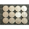 Image 2 : LOT OF 12 - 1907-1968 CDN 10 CENT COINS