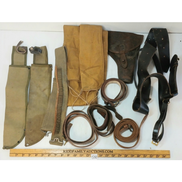 JOB LOT - MISC BELTS, SLINGS & HOLSTERS